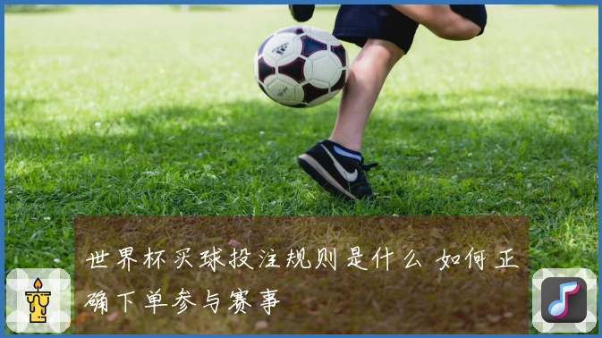 世界杯买球投注规则是什么 如何正确下单参与赛事